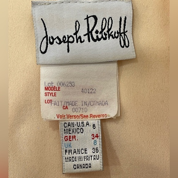 Joseph Ribkoff - Multicolored Floral Print Sheath Dress Neckline Sleeveless - Picture 4 of 6